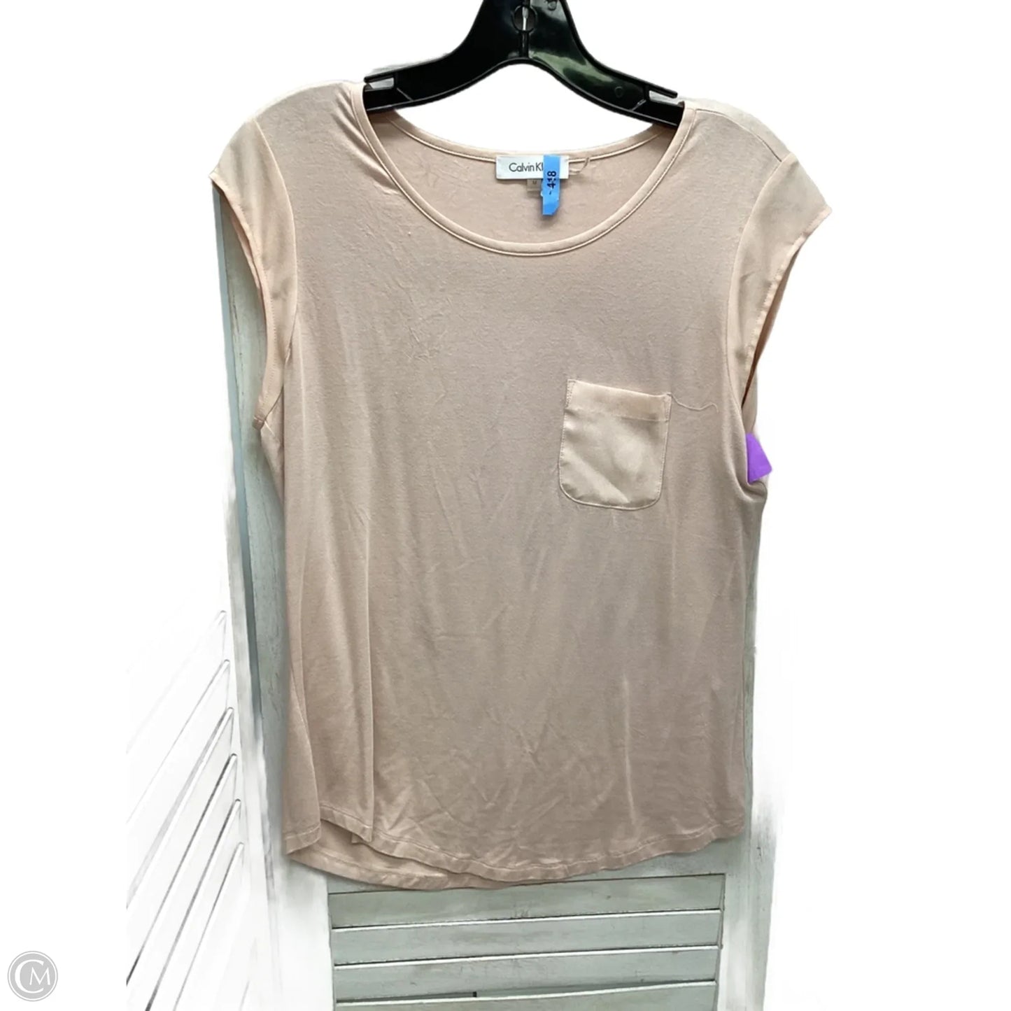 Top Sleeveless By Calvin Klein In Mauve, Size: M