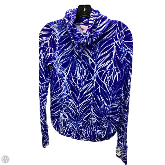 Jacket Designer By Lilly Pulitzer In Blue & White, Size: Xxs