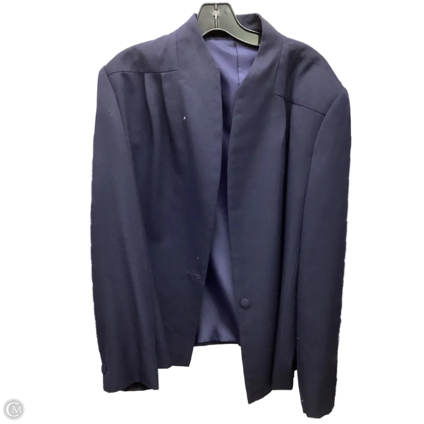 Blazer By Clothes Mentor In Navy, Size: 1x