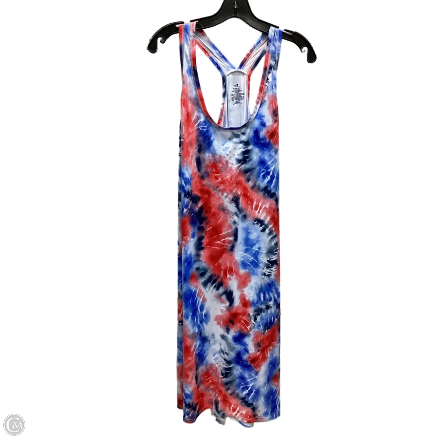 Dress Casual Maxi By Clothes Mentor In Blue Red & White, Size: 2x