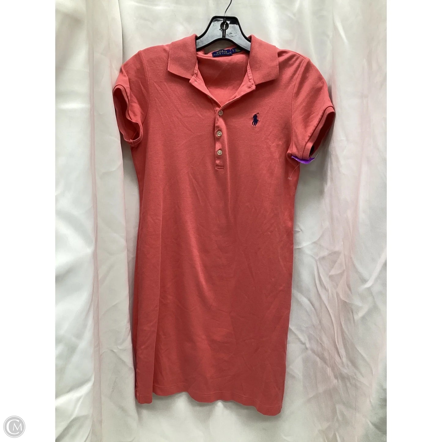 Dress Casual Midi By Polo Ralph Lauren In Pink, Size: S