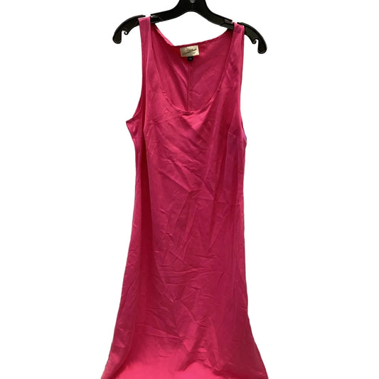 Dress Casual Midi By Universal Thread In Pink, Size: L