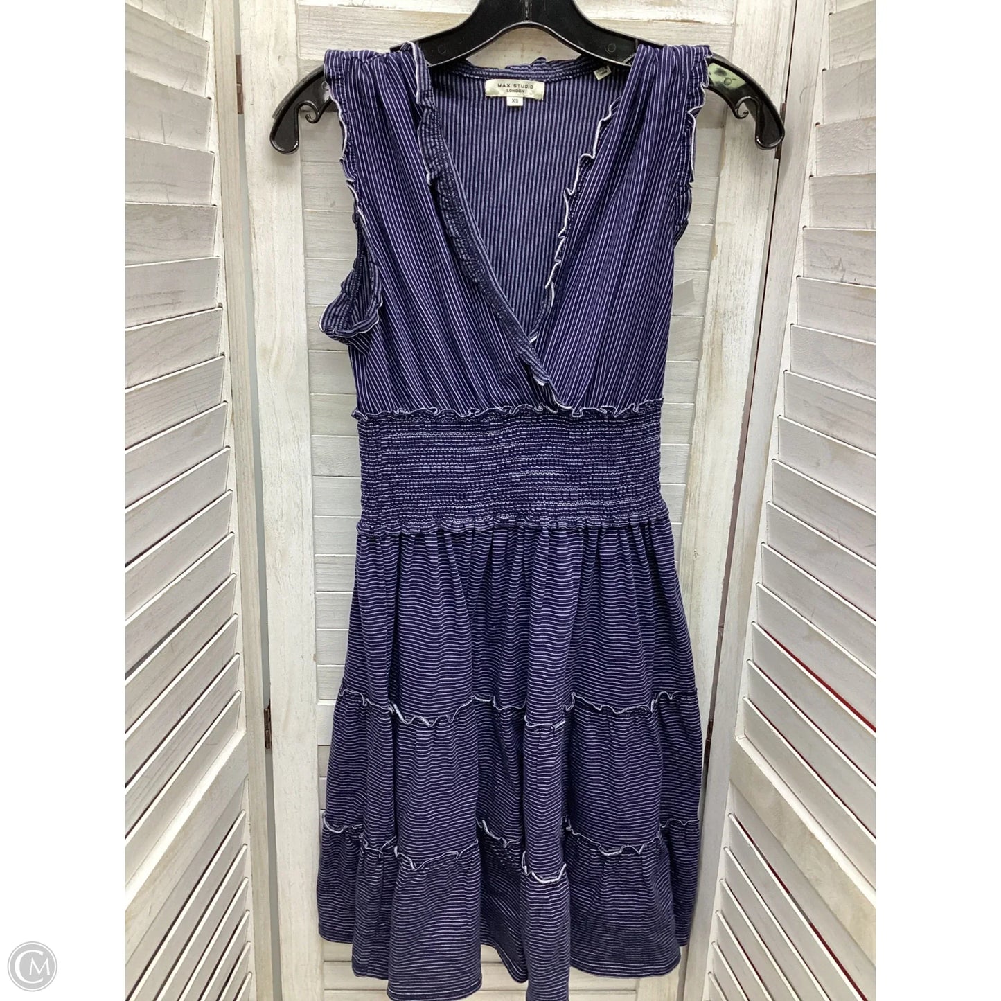 Dress Casual Short By Max Studio In Striped Pattern, Size: Xs