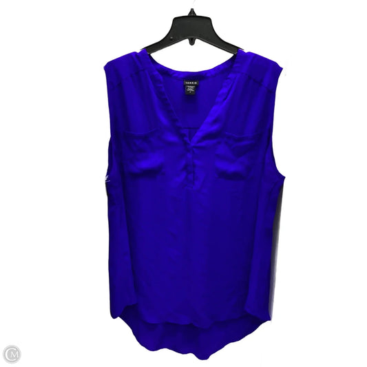 Top Sleeveless By Torrid In Blue, Size: 3x