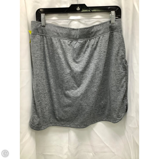 Athletic Skort By Skechers In Grey, Size: L