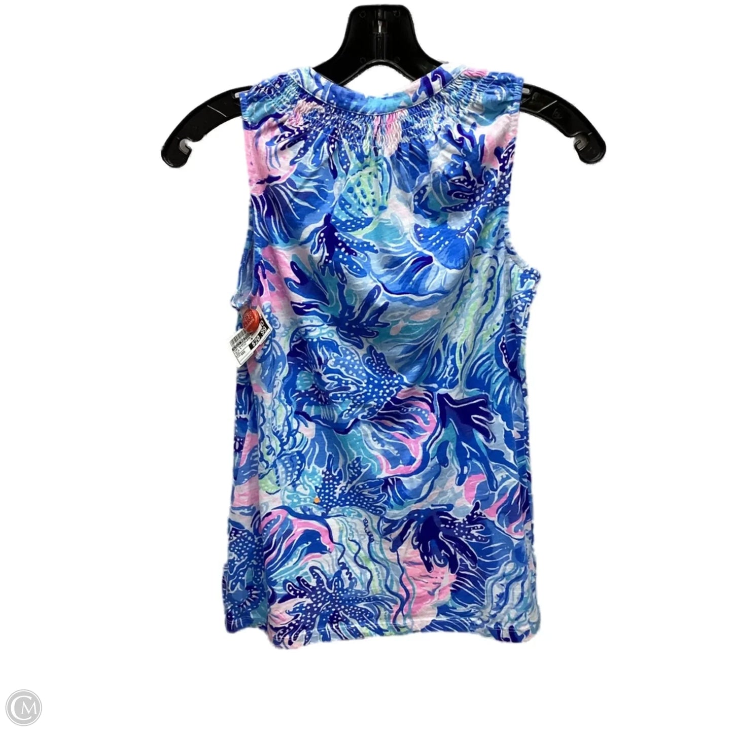 Top Sleeveless Designer By Lilly Pulitzer In Blue & Pink, Size: Xxs