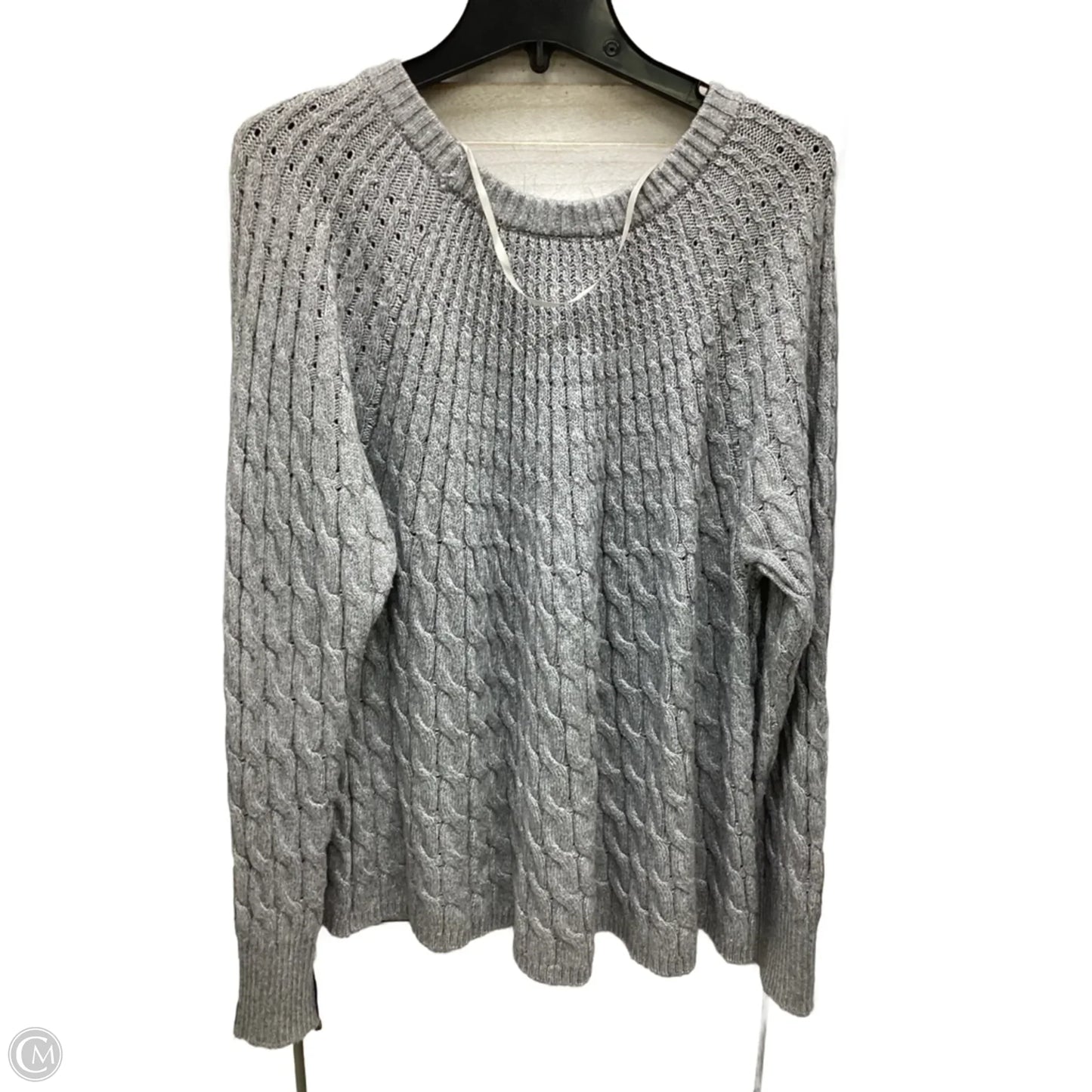 Sweater By Lane Bryant In Grey, Size: 3x