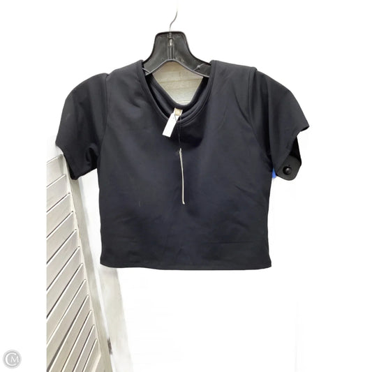 Athletic Top Short Sleeve By Clothes Mentor In Black, Size: L