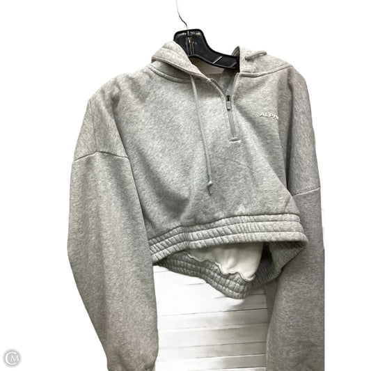 Athletic Jacket By Alphalete In Grey, Size: L