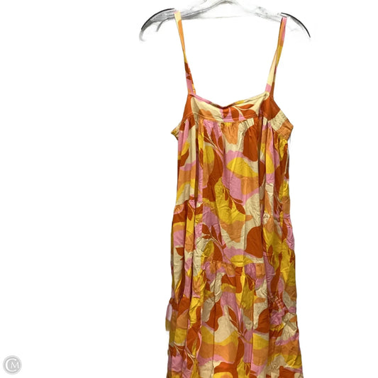 Dress Casual Maxi By Abel The Label In Orange & Pink, Size: M