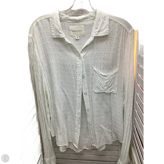 Top Long Sleeve By Aeropostale In White, Size: Xl