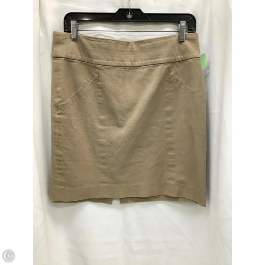 Skirt Midi By Banana Republic In Tan, Size: 10