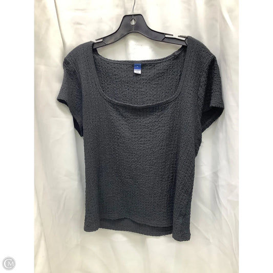 Top Short Sleeve By Old Navy In Grey, Size: Xl