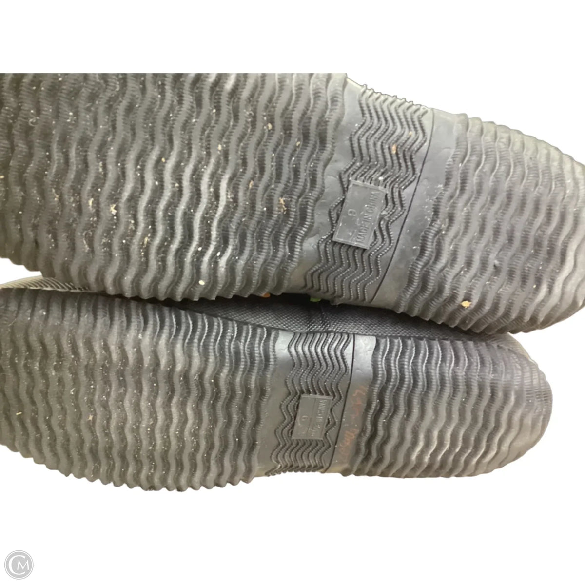 Boots Rain By Clothes Mentor In Polkadot Pattern, Size: 9