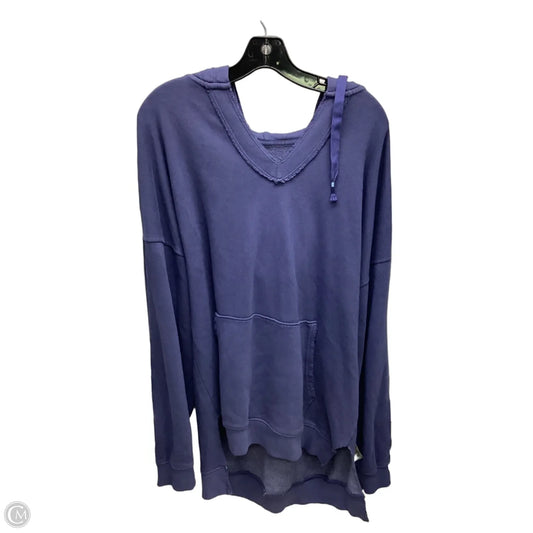 Sweatshirt Hoodie By Aerie In Blue, Size: M