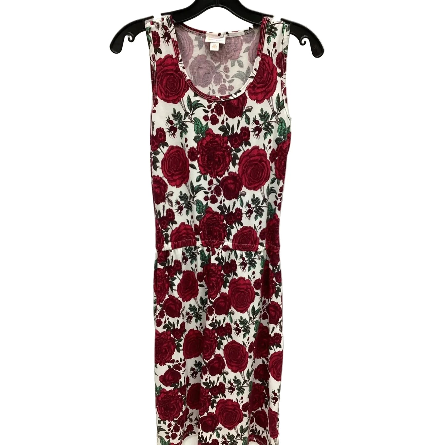 Dress Casual Midi By Lularoe In Floral Print, Size: Xs