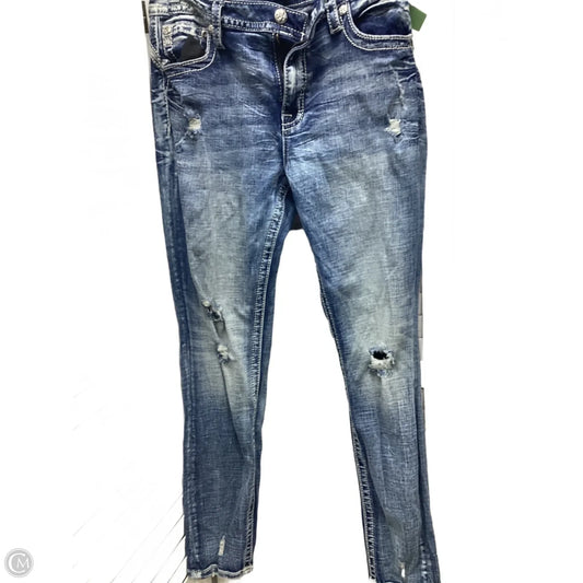 Jeans Wide Leg By Miss Me In Blue Denim, Size: 10