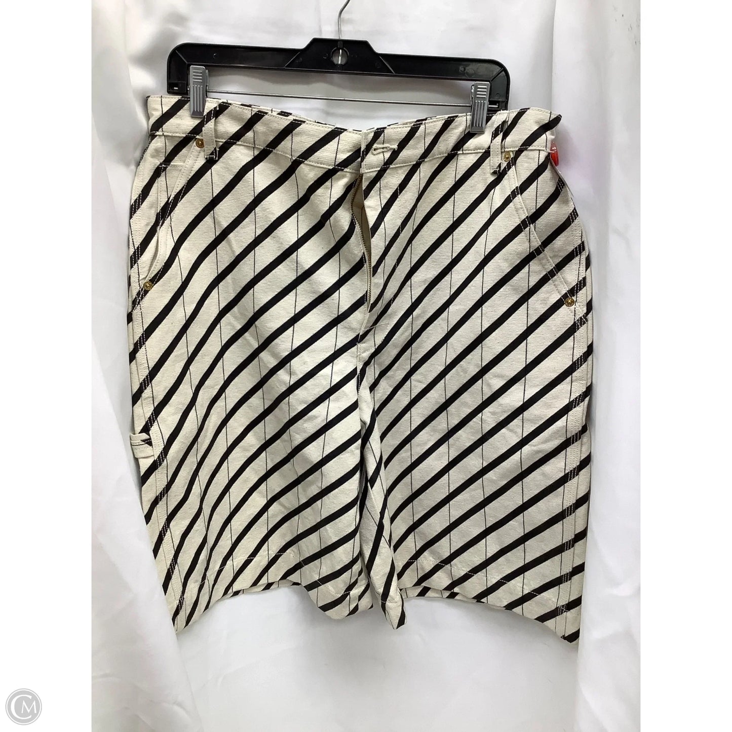 Shorts Designer By Tory Burch In Striped Pattern, Size: 14