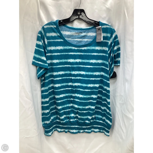 Top Short Sleeve By Lane Bryant In Striped Pattern, Size: 14