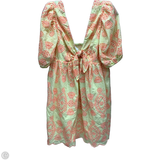 Dress Designer By Lilly Pulitzer In Orange & Yellow, Size: 12