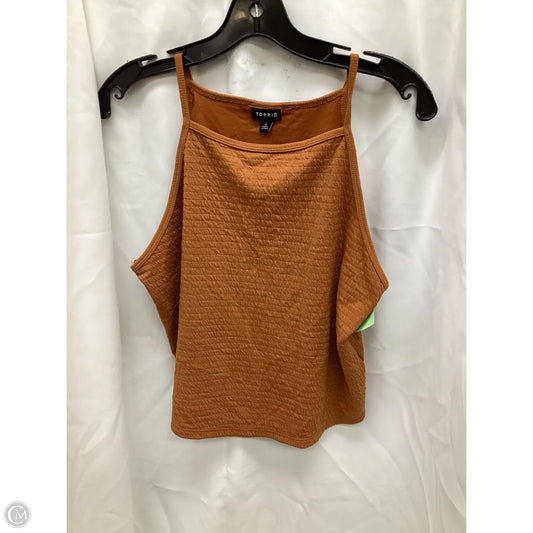 Top Sleeveless By Torrid In Orange, Size: L