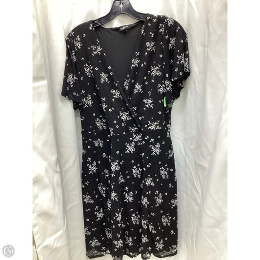 Dress Casual Midi By Torrid In Black & White, Size: L