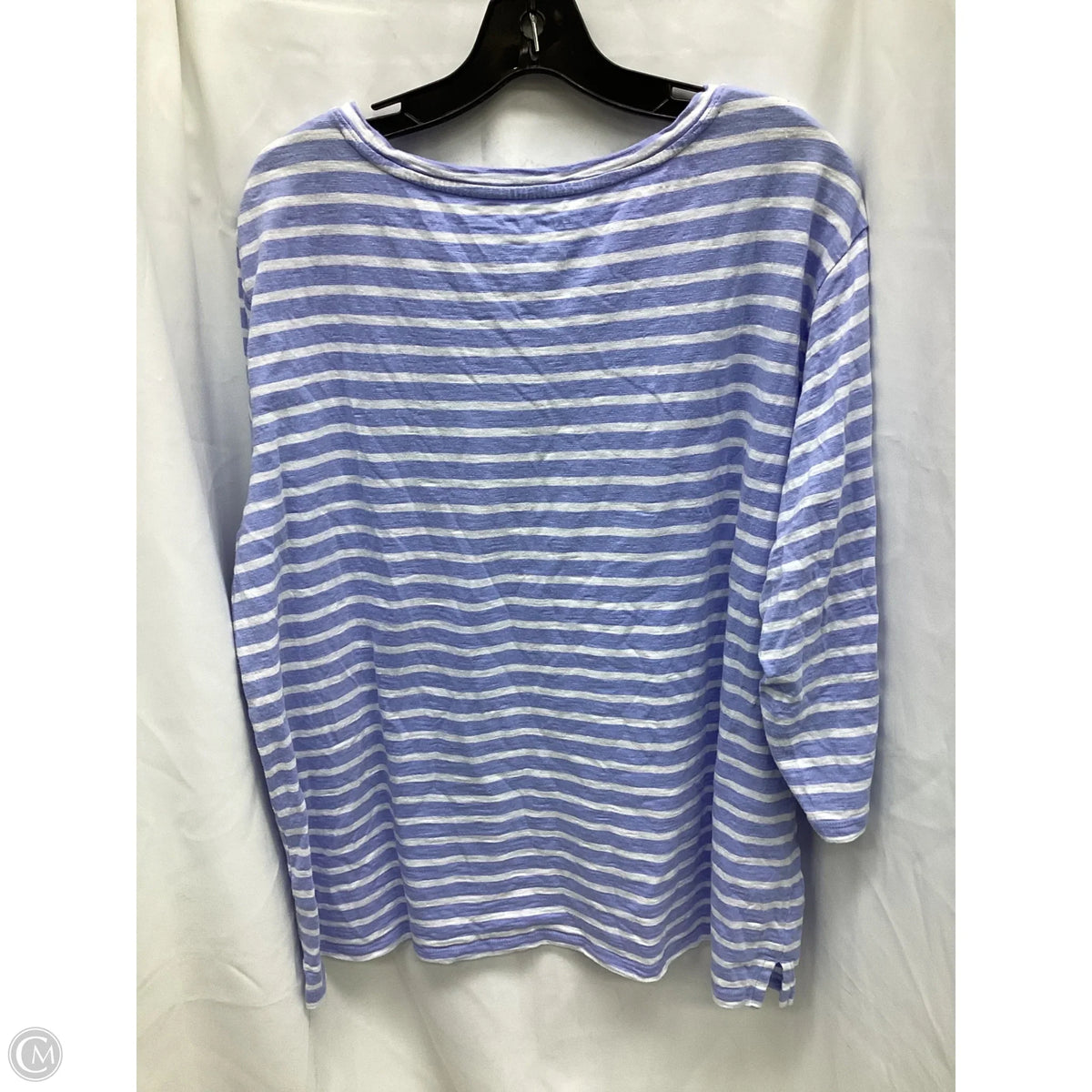 Top Long Sleeve By Talbots In Striped Pattern, Size: 2x