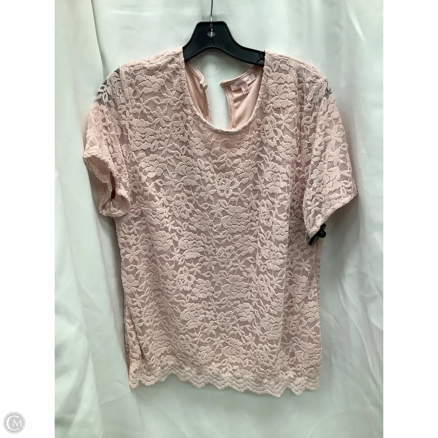 Top Short Sleeve By Clothes Mentor In Pink, Size: Xl