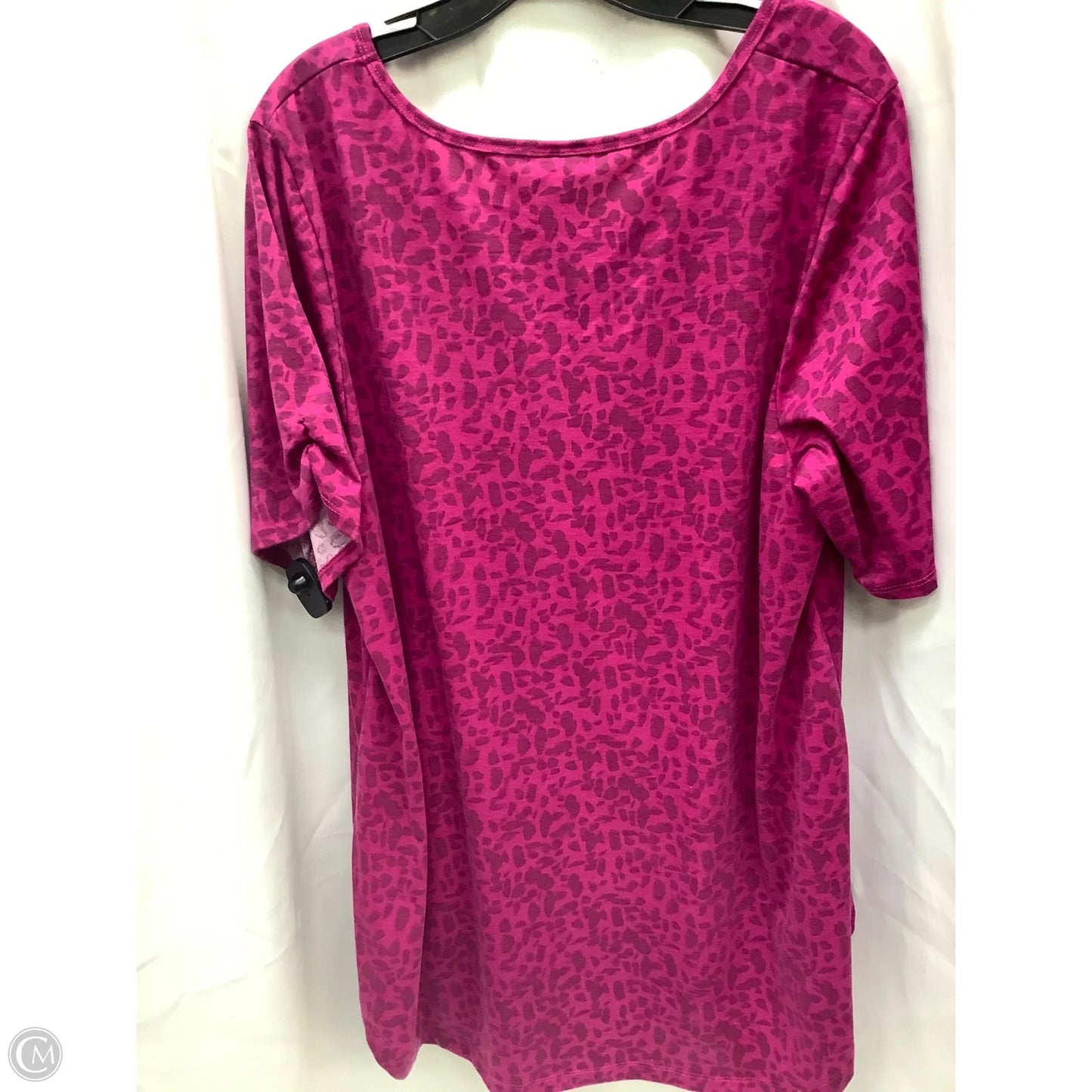 Top Short Sleeve By Lularoe In Animal Print, Size: 2x
