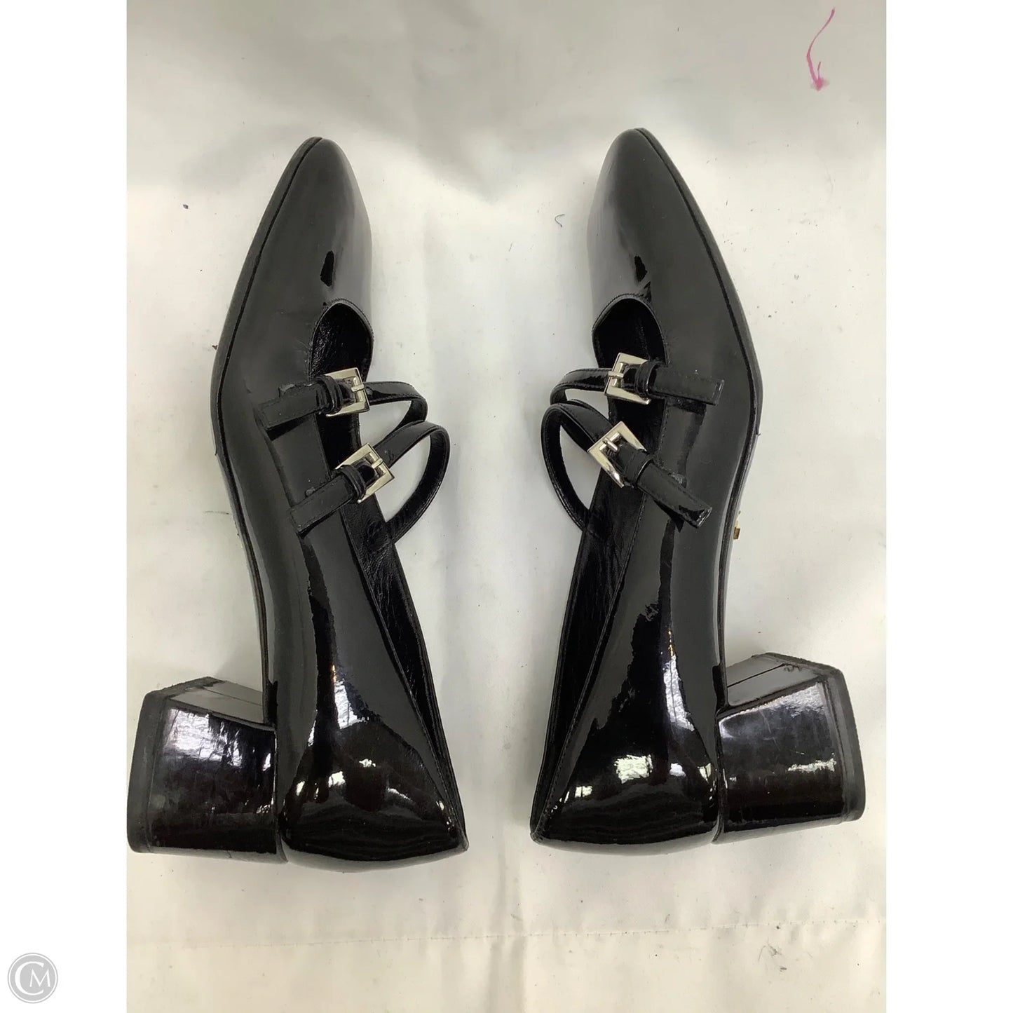 Shoes Luxury Designer By Prada In Black, Size: 6.5