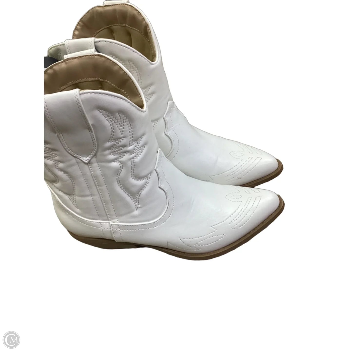 Boots Western By Soda In White, Size: 8
