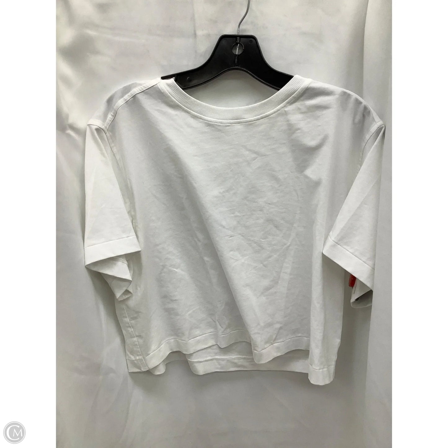 Athletic Top Short Sleeve By Lululemon In White, Size: M