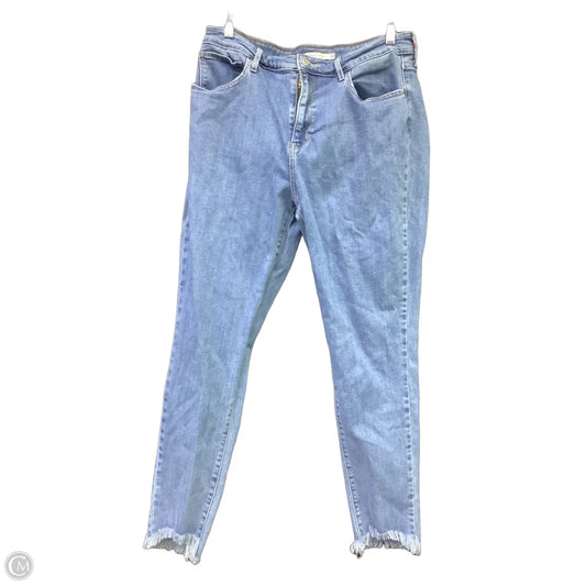 Jeans Skinny By Levis In Blue Denim, Size: 10