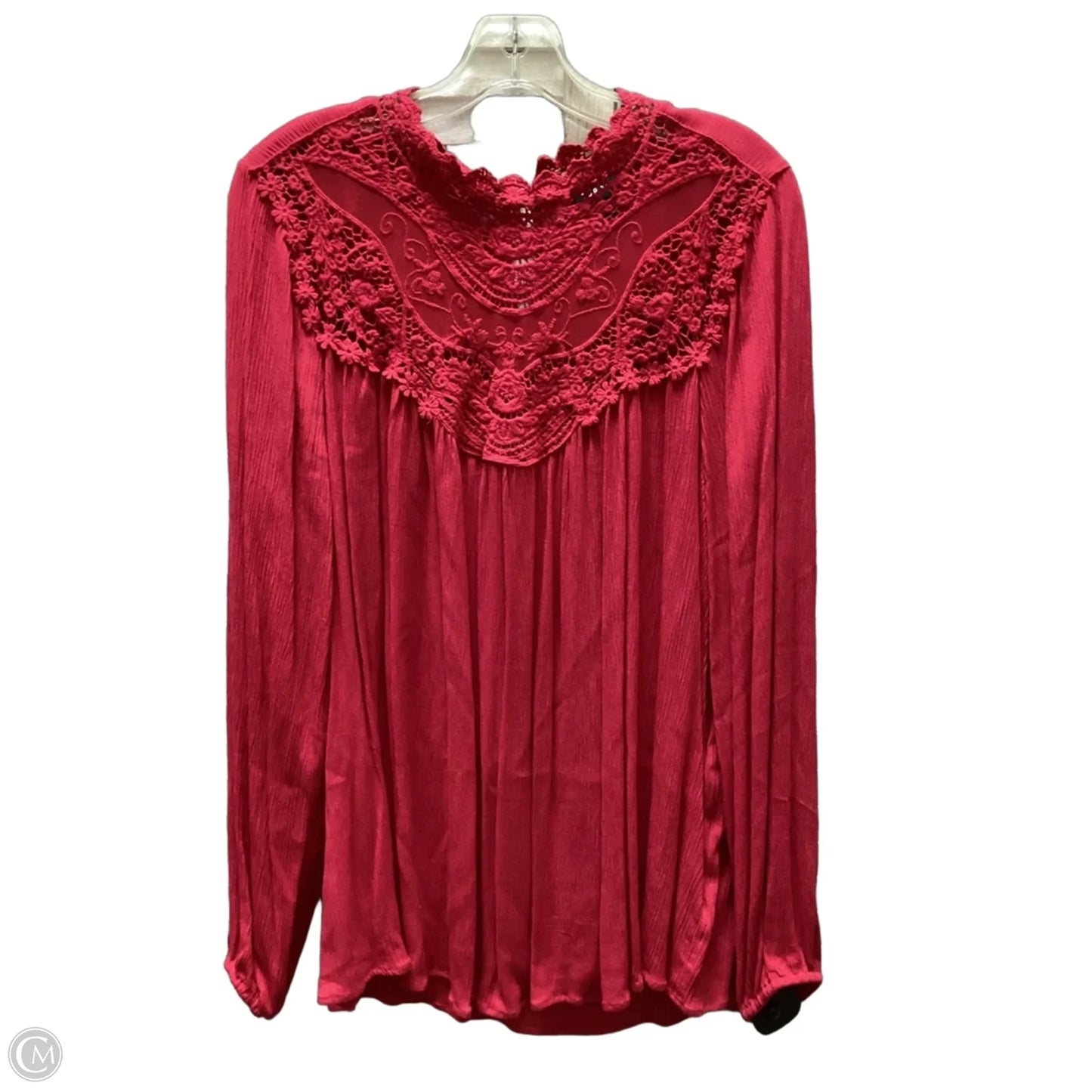 Top Long Sleeve By Torrid In Pink, Size: L