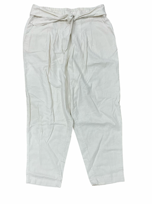 Pants Linen By Who What Wear In Cream, Size:L