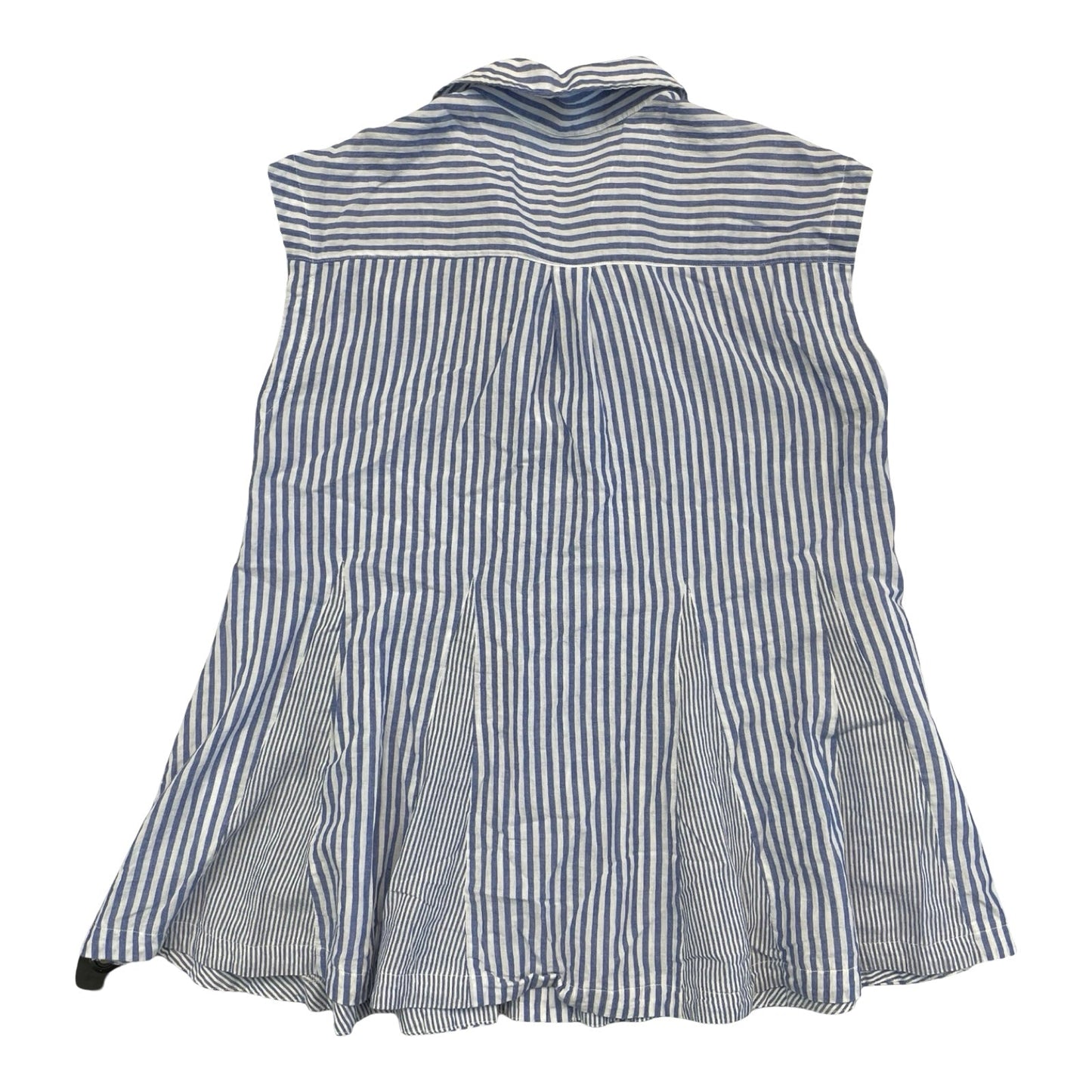 Tunic Sleeveless By Mustard Seed In Blue & White, Size:L