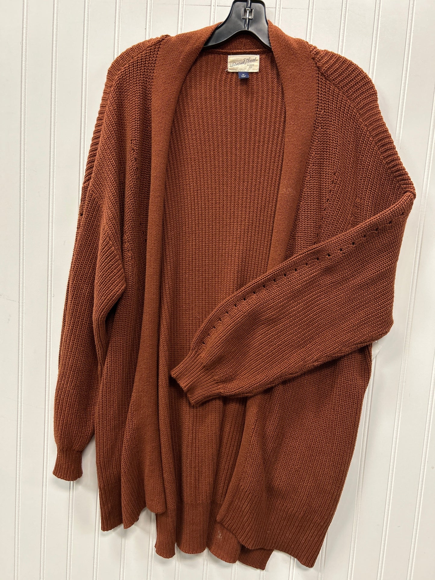 Sweater Cardigan By Universal Thread In Brown, Size:M