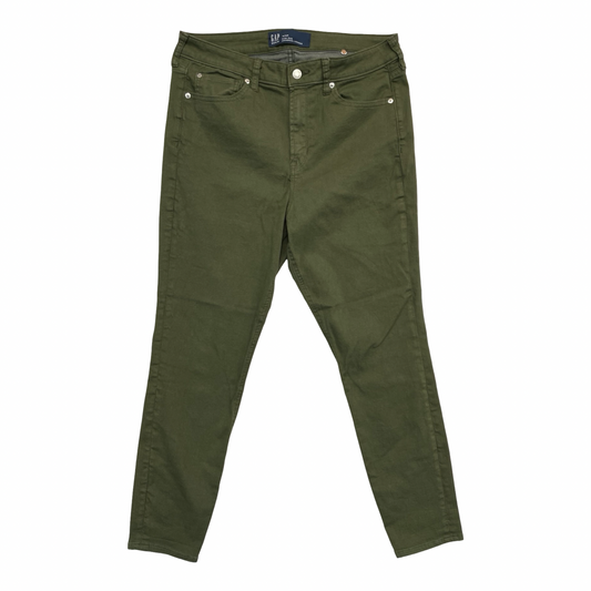 Jeans Skinny By Gap In Green, Size:14