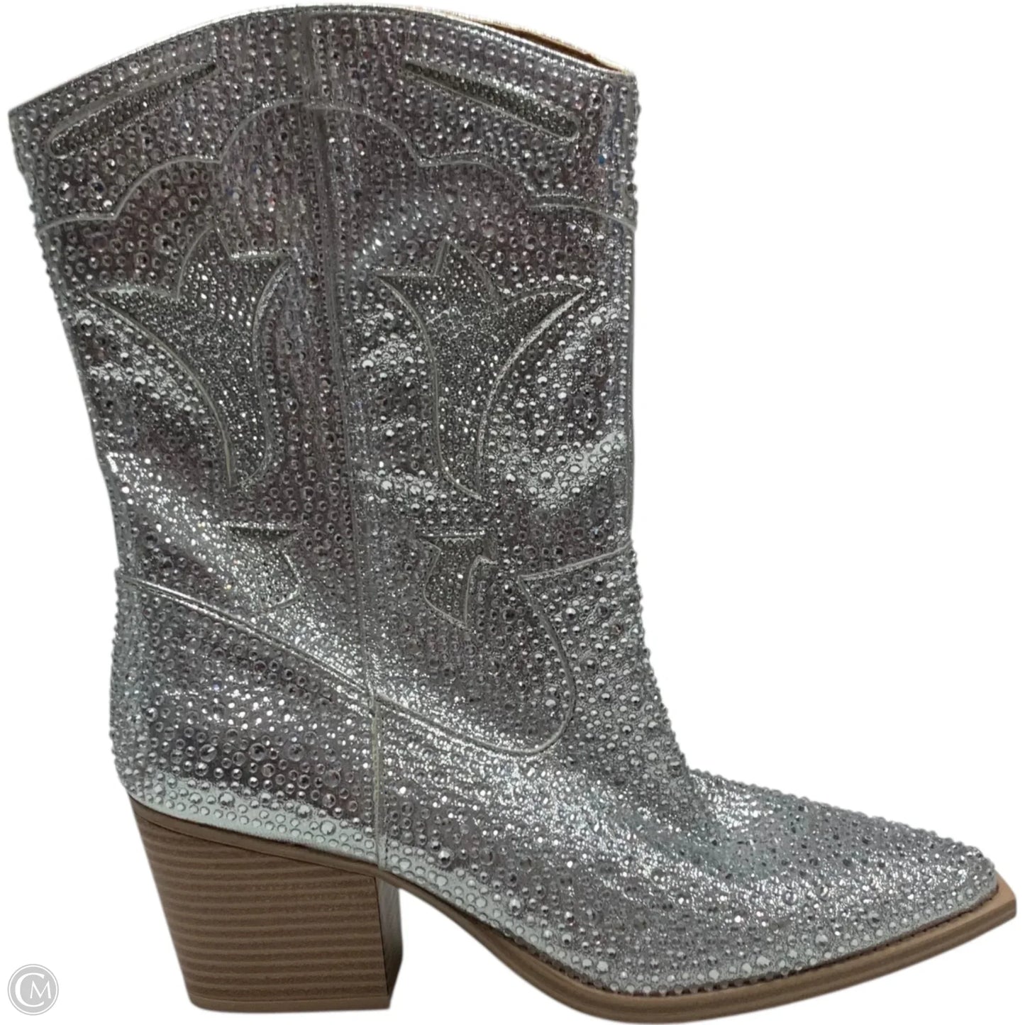 Boots Western By Crown Vintage In Silver, Size: 10