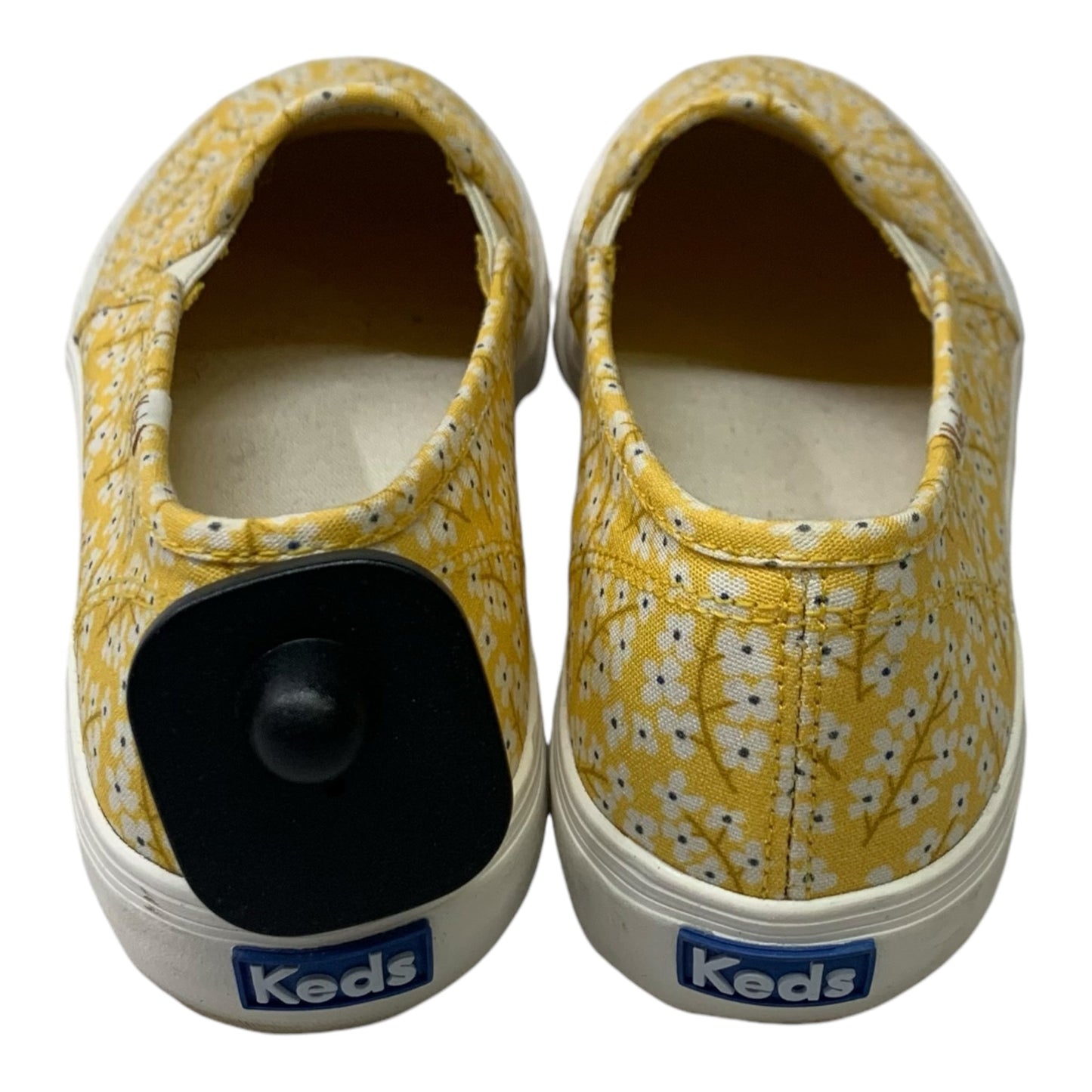 Shoes Flats By Keds In White & Yellow, Size: 10