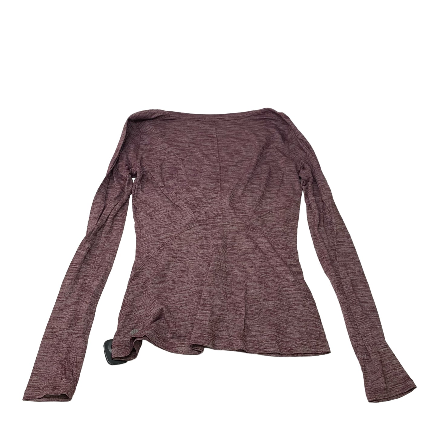 Athletic Top Long Sleeve Crewneck By Lululemon In Purple, Size: M