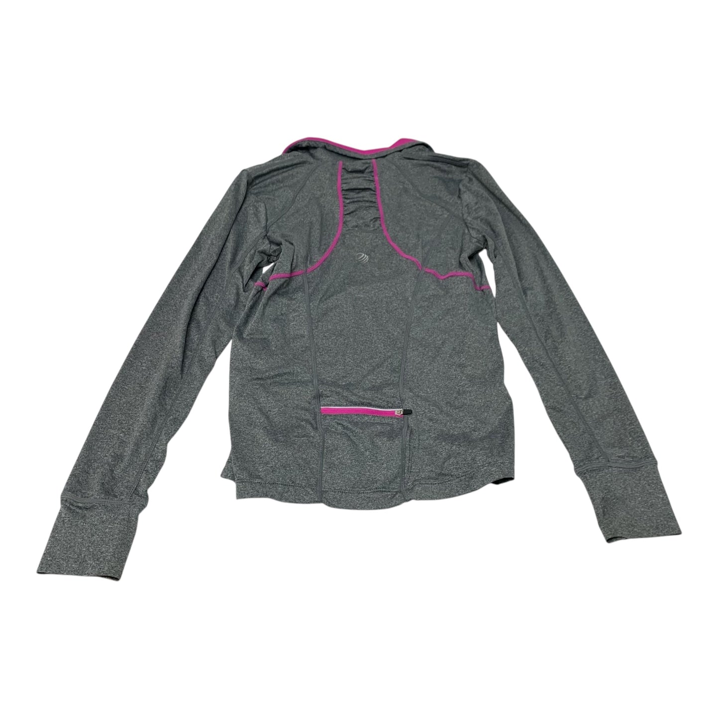 Athletic Top Long Sleeve Crewneck By Mpg In Grey, Size: S