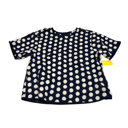 Blouse Short Sleeve By Madewell In Navy, Size: Xs