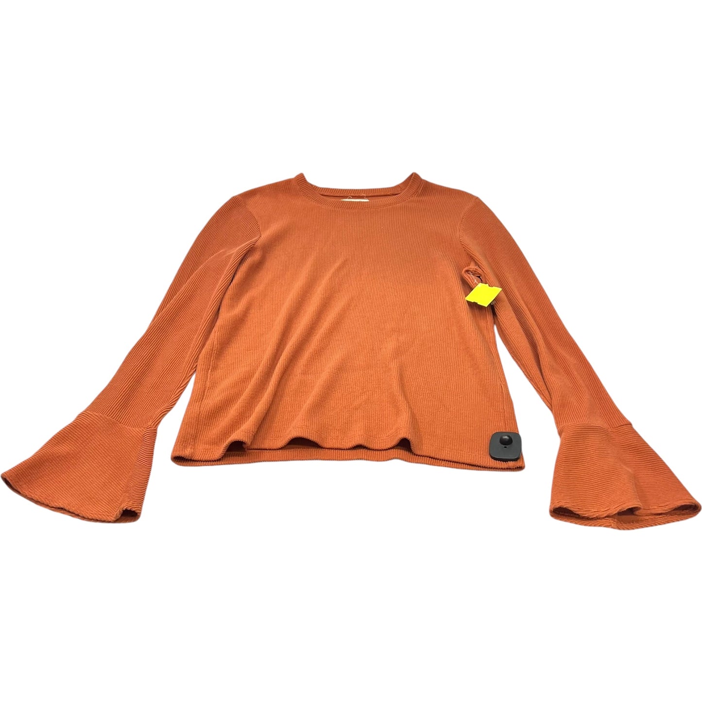 Top Long Sleeve By Madewell In Orange, Size: Xl