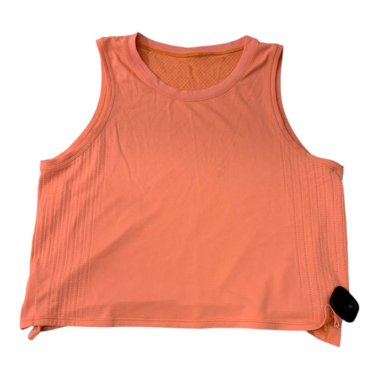 Athletic Tank Top By Lululemon In Orange, Size: S