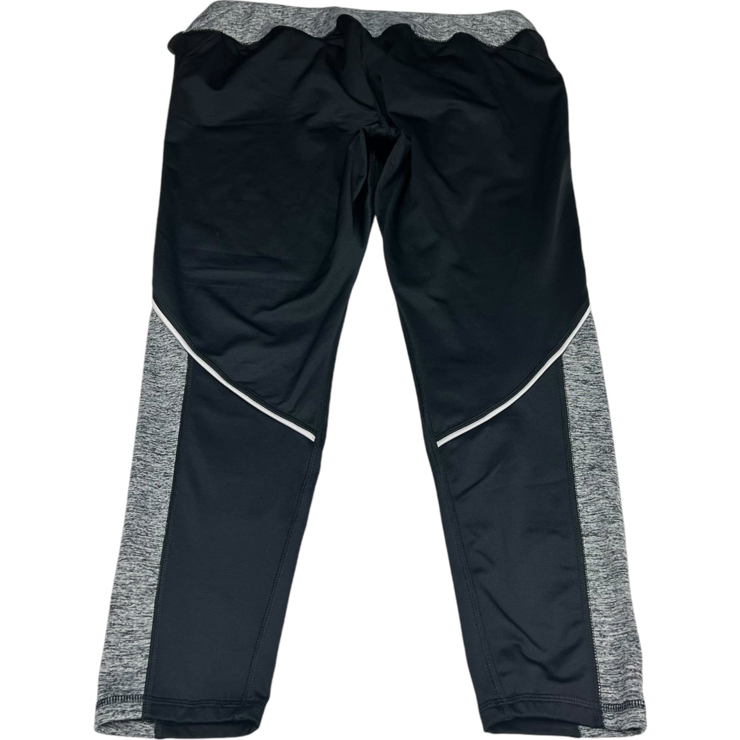 Athletic Leggings By Tek Gear In Black & Grey, Size: 1x