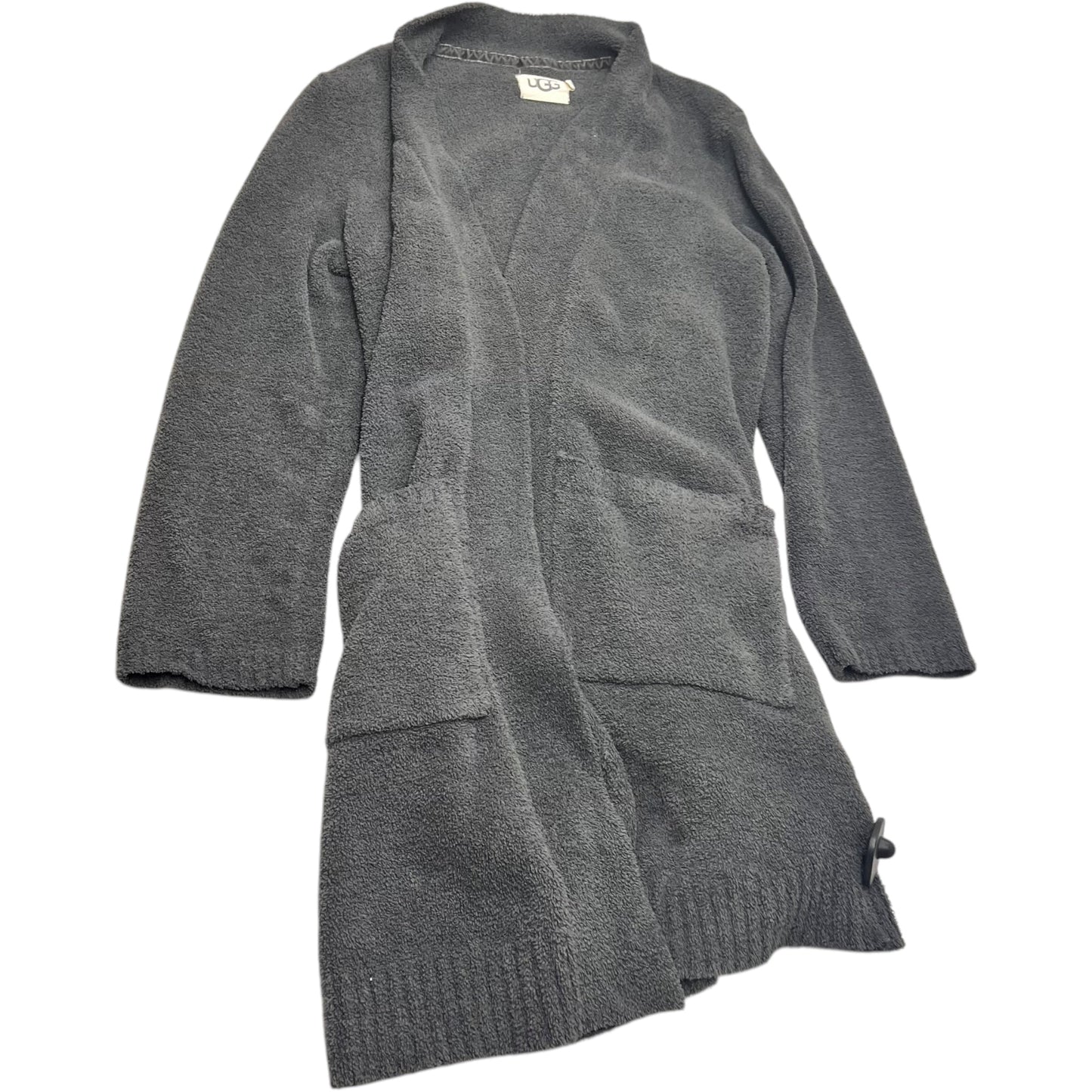 Sweater Cardigan Designer By Ugg In Grey, Size: M