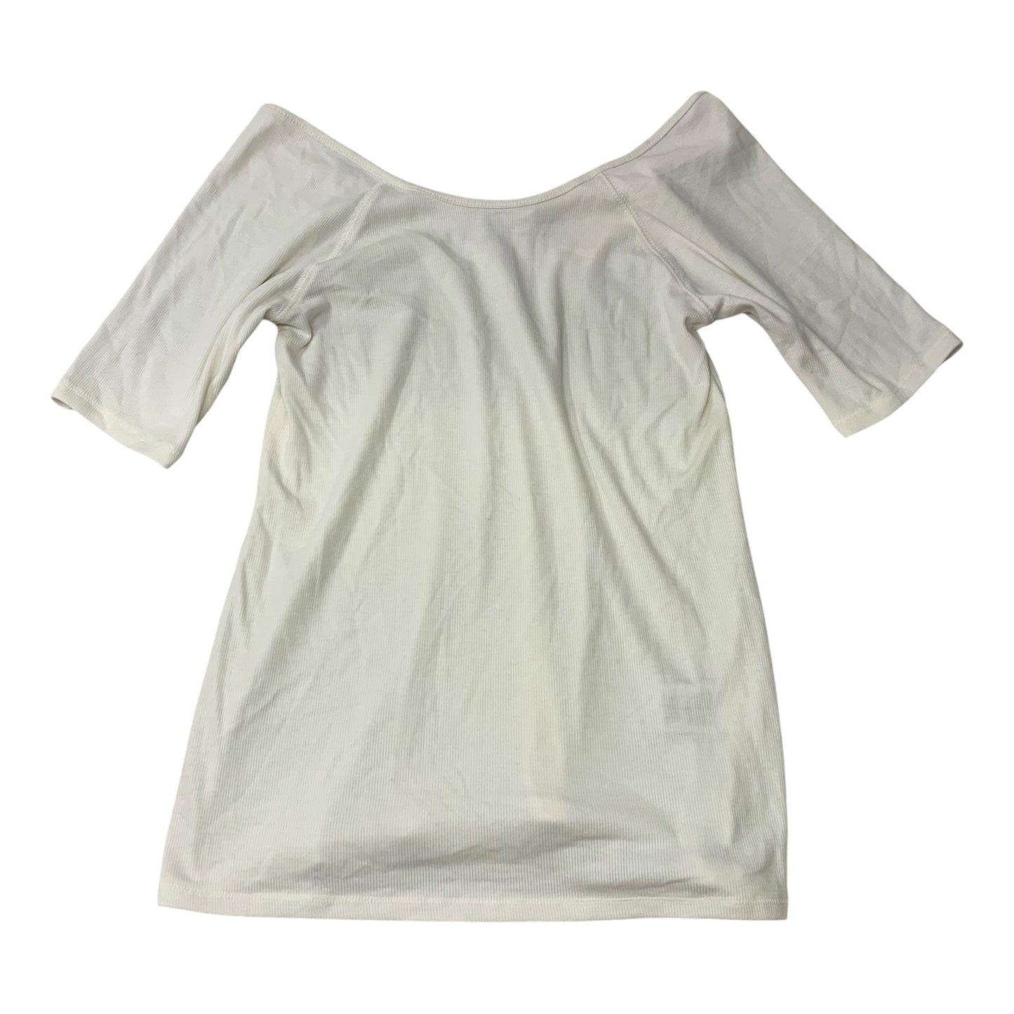 Top Short Sleeve Basic By Anthropologie In White, Size: S