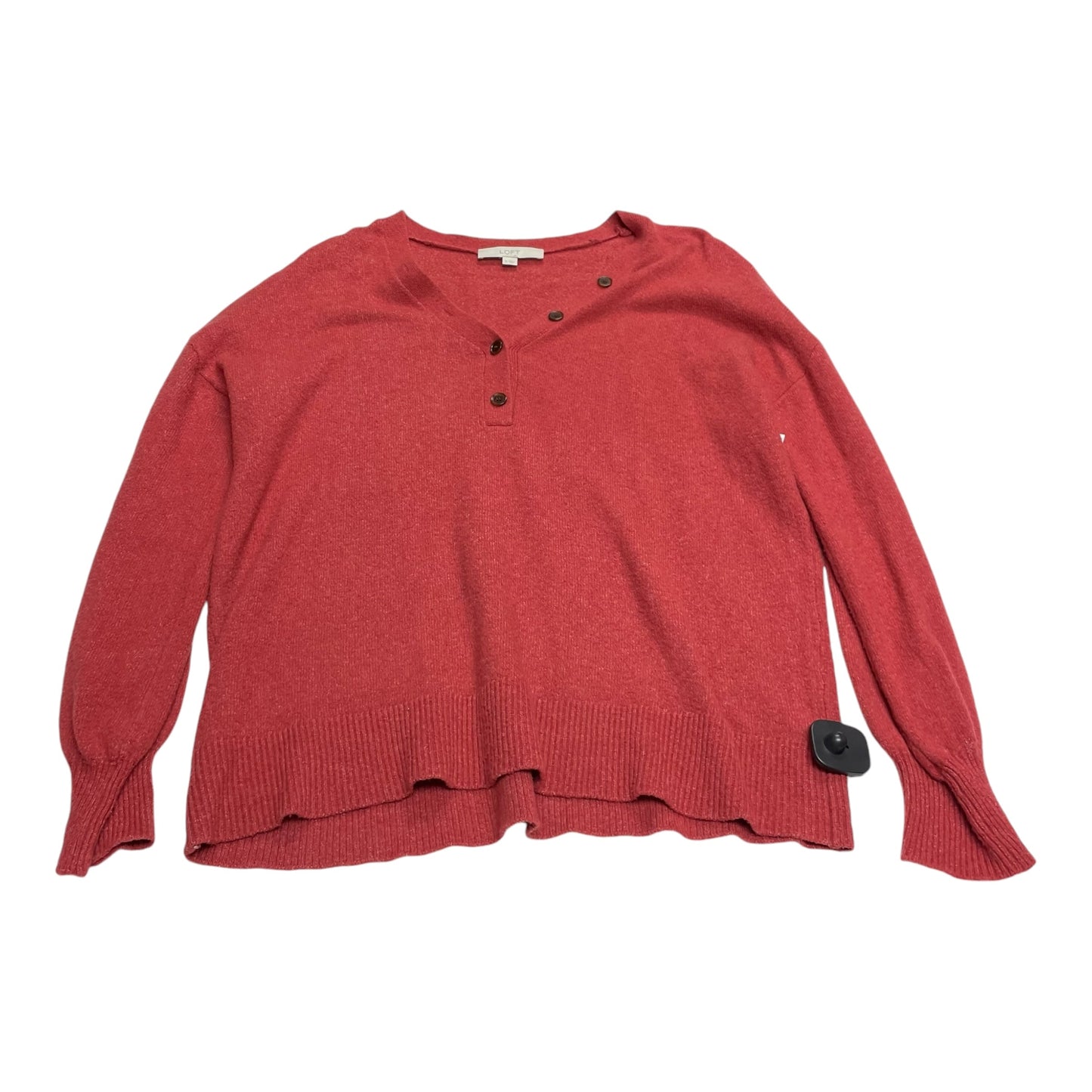 Sweater By Loft In Red, Size: Xl