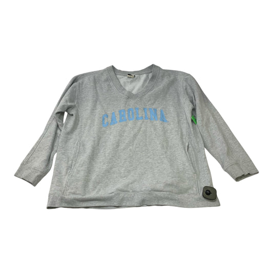 Sweatshirt Crewneck By UGAPPAREL In Grey, Size: Xl